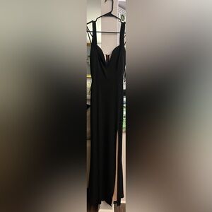 City Studio Black and Cream Dress